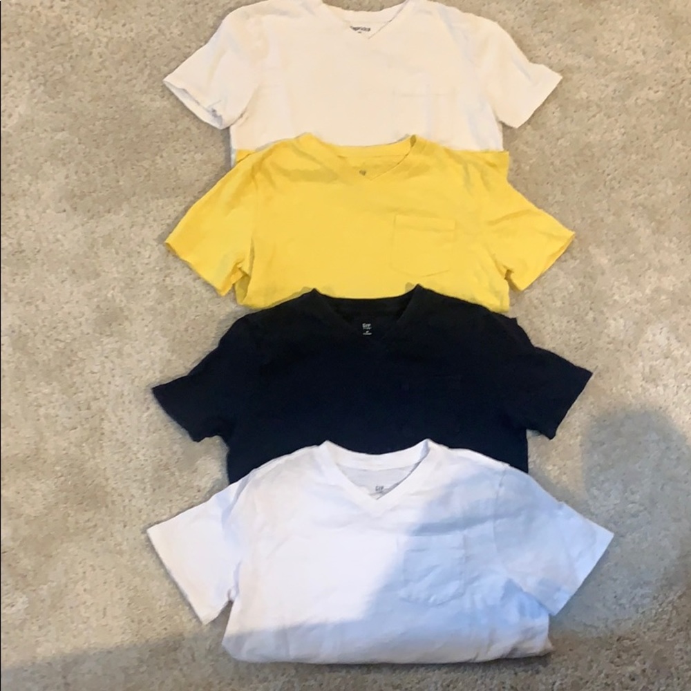 Gap little boys pocket vnecks- 4